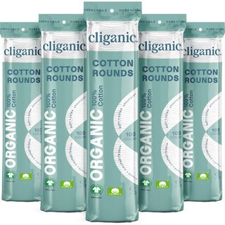Foto 1 | Foto 1 | Almohadillas Desmaquillantes Cliganic De Algodón Orgánico 500 Unidades - Venta Internacional.