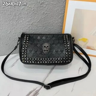 Foto 2 | Foto 2 | Bolso Cruzado Xtellar De Mujer Elegante Con Diseño Gótico De Calavera Y Gran Capacidad