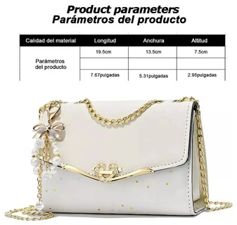 Foto 3 | Foto 3 | Xtellar - Bolso De Mano Elegante Y Versátil Para Mujer En Diseño Cuadrado Compacto Y Brillante