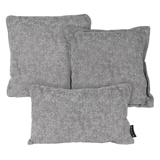 Foto 1 | Foto 1 | Set De 3 Cojines Decorativos Dicasa Kappa Zita Delta Acero 1 Cuadrado + 1 Cuad Gde Y 1 Rect