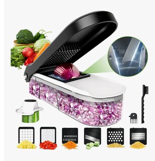 Foto 1 | Foto 1 | Xtellar 10 En 1 Rallador Cortador Rebanador Picador Con 6 Cuchillas Para Verduras Y Frutas Incluye Contenedor