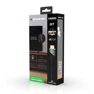Foto 7 | Foto 7 | Cable Hdmi Monster 4k Hdr De Alta Velocidad De 6 Pies Con Luz Led - Venta Internacional.