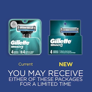 Foto 2 | Foto 2 | Recambios De Afeitar Gillette Mach3 Para Hombre 4 Recambios De Cuchillas (x2) - Venta Internacional.
