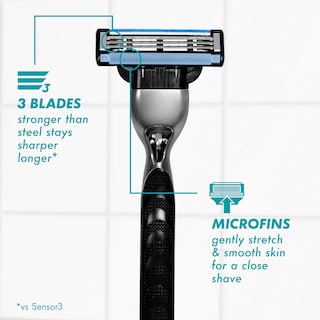 Foto 3 | Foto 3 | Recambios De Afeitar Gillette Mach3 Para Hombre 4 Recambios De Cuchillas (x2) - Venta Internacional.