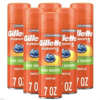 Foto 1 | Foto 1 | Gel De Afeitar Gillette Fusion 5 Ultra Sensitive 207 Ml (paquete De 6) - Venta Internacional.