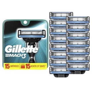 Foto 1 | Foto 1 | Recambios De Cuchillas De Afeitar Gillette Mach3 Para Hombre 15 Cuchillas - Venta Internacional.
