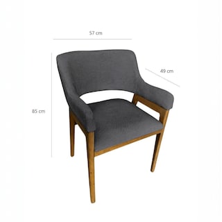 Foto 6 | Foto 6 | Comedor Color Gris Oscuro Para 6 Personas Con Mesa De Madera De Parota Natural