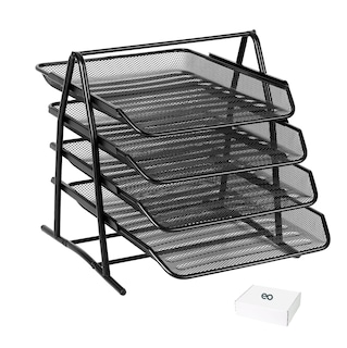 Foto 1 | Foto 1 | Organizador De Escritorio De Metal Con 4 Niveles De Cajones Eo Safe Imports Esi-21509 Negro