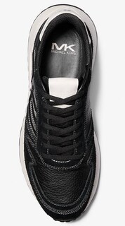Foto 3 | Foto 3 | Tenis Michael Kors Sneakers Dax Trainer Deportivos Comodos Cuero Negro Para Hombre Originales