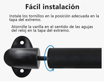 Foto 3 | Foto 3 | Xtellar Barra De Cortina Extensible Junelizente 70-120 Cm Metálica