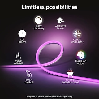 Foto 3 | Foto 3 | Tira De Luces Led Inteligentes Philips Hue Outdoor De 2 1 M Paquete De 1 Unidad - Venta Internacional.