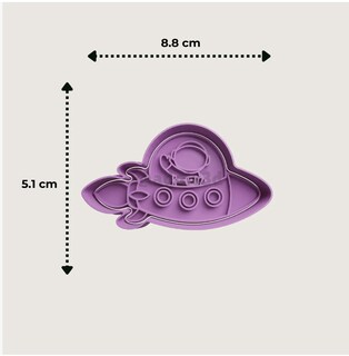 Foto 2 | Foto 2 | Xtellar Set 4 Cortadores De Galletas Astronauta Espacio Nave Cohete