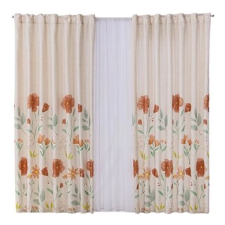 Foto 1 | Foto 1 | Cortina Decorativa Larga Aide Esmeralda Poliester Concord
