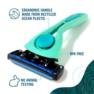 Foto 3 | Foto 3 | Sistema Razor Preserve Popi Shave 5 Con Plástico Oceánico Reciclado - Venta Internacional.