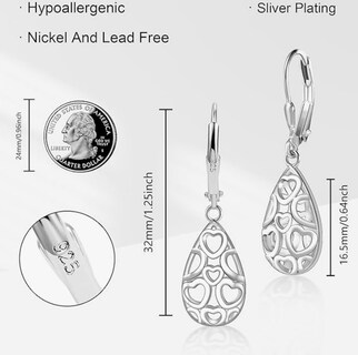 Foto 2 | Foto 2 | Aretes Xtellar En Forma De Gota Regalo Ideal Hipoalergénicos Para Mujer Moderna