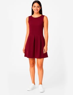 Foto 1 | Foto 1 | Vestido Corto Casual Para Dama Linterz Caribe Color Vino