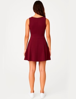 Foto 4 | Foto 4 | Vestido Corto Casual Para Dama Linterz Caribe Color Vino