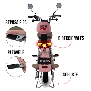 Foto 2 | Foto 2 | Bicimoto Eléctrica Bikeon Twin Plus Rosa 2025 700w Hasta 35km/h Rodada 14”