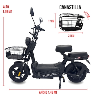 Foto 3 | Foto 3 | Bicimoto Eléctrica Urbana Bikeon Twin 2025 700w Hasta 35km/h Rodado 14”