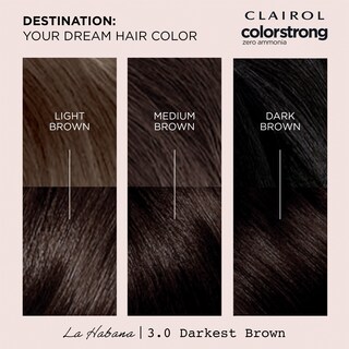 Foto 6 | Foto 6 | Tinte Para El Cabello Clairol Colorstrong Permanent Zero Ammonia 3.0 Brown - Venta Internacional.