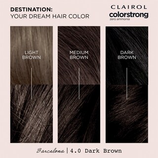Foto 6 | Foto 6 | Tinte Para El Cabello Clairol Colorstrong Permanent Zero Ammonia 4.0 Brown - Venta Internacional.