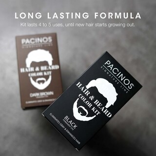 Foto 6 | Foto 6 | Kit De Coloración De Pelo Y Barba Pacinos Para Hombre Color Negro - Venta Internacional.