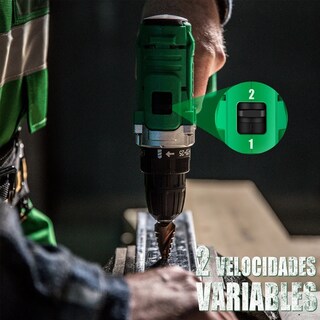 Foto 3 | Foto 3 | Taladro Atornillador Lab.g Inalámbrico Con 2 Baterías Verde