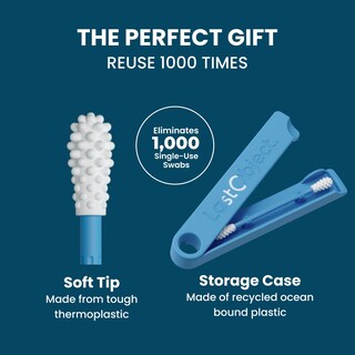 Foto 4 | Foto 4 | Bastoncillos De Algodón Reutilizables Lastswab Para Limpiar Los Oídos Color Azul - Venta Internacional.