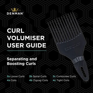 Foto 6 | Foto 6 | Voluminizador Comb Denman Jack Dean Curl Negro D17 - Venta Internacional.