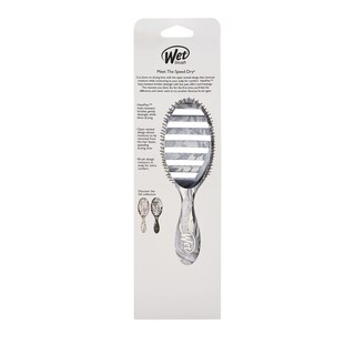 Foto 6 | Foto 6 | Cepillo Para El Cabello Cepillo Húmedo Secado Rápido Plateado Mármol Metálico - Venta Internacional.