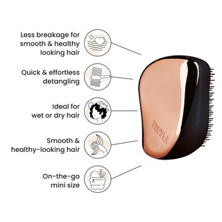 Foto 4 | Foto 4 | Cepillo De Pelo Tangle Teezer Compact Styler Desenredante Oro Rosa - Venta Internacional.