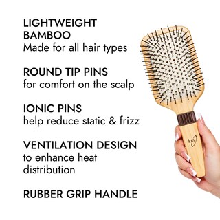 Foto 4 | Foto 4 | Cojín De Paleta Ventilado Brush Ion De Bambú Para Todo Tipo De Cabello - Venta Internacional.