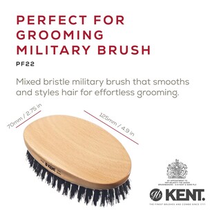 Foto 2 | Foto 2 | Brush Kent Pf22 Mezcla De Cerdas Ovaladas De Nailon Y Jabalí Militar Color Negro - Venta Internacional.