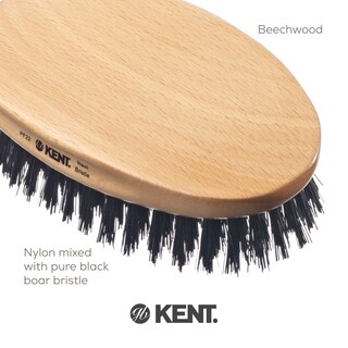 Foto 5 | Foto 5 | Brush Kent Pf22 Mezcla De Cerdas Ovaladas De Nailon Y Jabalí Militar Color Negro - Venta Internacional.