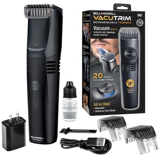 Foto 1 | Foto 1 | Recortadora De Barba Bell+howell Vacutrim Inalámbrica Con Aspiradora Negra - Venta Internacional.