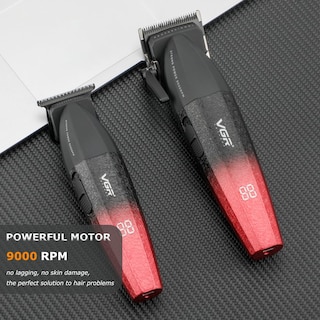 Foto 6 | Foto 6 | Cortapelos Vgr 640 Professional Para Hombre Inalámbrico Color Rojo - Venta Internacional.