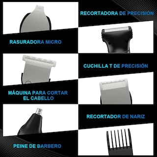 Foto 4 | Foto 4 | Rasuradora Eléctrica Hombre Nariz Barba 5en1 Kit Recortadora