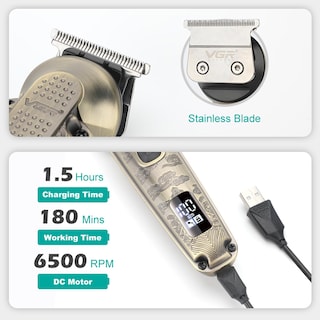 Foto 5 | Foto 5 | Recortadora De Barba Vgr 095 7 En 1 A Prueba De Agua Inalámbrica Para Hombre - Venta Internacional.