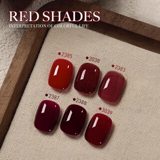 Foto 2 | Foto 2 | Set De Esmaltes De Uñas Gaoy Red Gel 6 Colores Burgundy Cherry Jelly - Venta Internacional.