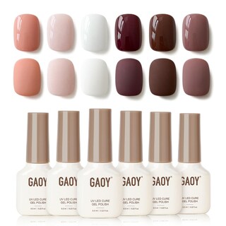 Foto 1 | Foto 1 | Set De Esmaltes De Uñas Gaoy Mauve Gel Coffee Color 6.5 Ml (x6) - Venta Internacional.