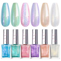 Set De Esmaltes De Uñas Beetles Chameleon Dreamy Pastel  6 Colores - Venta Internacional.