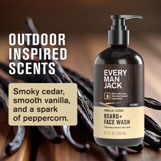 Foto 3 | Foto 3 | Jabón Facial Beard + Every Man Jack Vainilla Y Cedro 200 Ml Paquete De 2 - Venta Internacional.