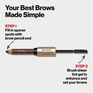 Foto 3 | Foto 3 | Gel Y Lápiz Para Cejas Revlon Colorstay Brow Fantasy 105 Brunette - Venta Internacional.