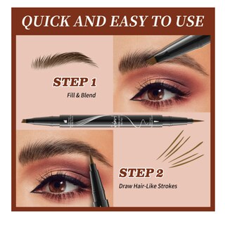 Foto 3 | Foto 3 | 2 En 1 Delineado De Cejas Con 2 Puntas Y Pincel