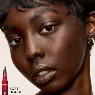Foto 7 | Foto 7 | Bolígrafo De Cejas L'oreal Paris Para Cejas Falsas Con Forma De Pelo Color Negro Suave - Venta Internacional.