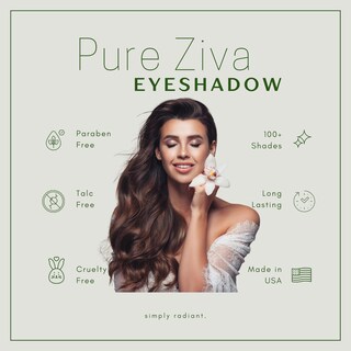 Foto 5 | Foto 5 | Paleta De Sombras De Ojos Pure Ziva Negro Mate Marrón Medio Blanco Roto - Venta Internacional.