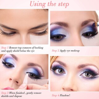 Foto 5 | Foto 5 | Eyeshadow Pad Shield  600 Unidades  Color Blanco  Forma De Media Luna  Zhanmai - Venta Internacional.