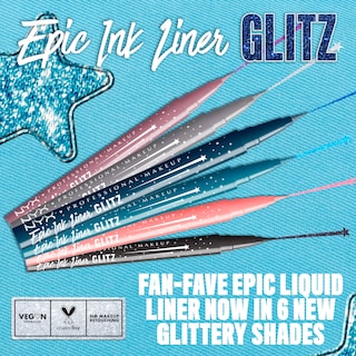 Foto 3 | Foto 3 | Delineador De Ojos Nyx Professional Makeup Epic Ink Glitz Flashy Flare - Venta Internacional.