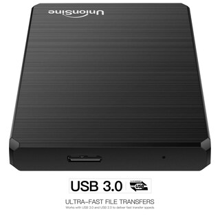 Foto 4 | Foto 4 | UnionSine Ultrafino Disco Duro Externo Portátil 2.5\" 500GB USB3.0 SATA HDD (Negro)