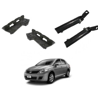 Foto 1 | Foto 1 | Kit Guías Soportes Fascia Delantera Completo Para Auto Nissan Tiida Hatch Back 2007-2018